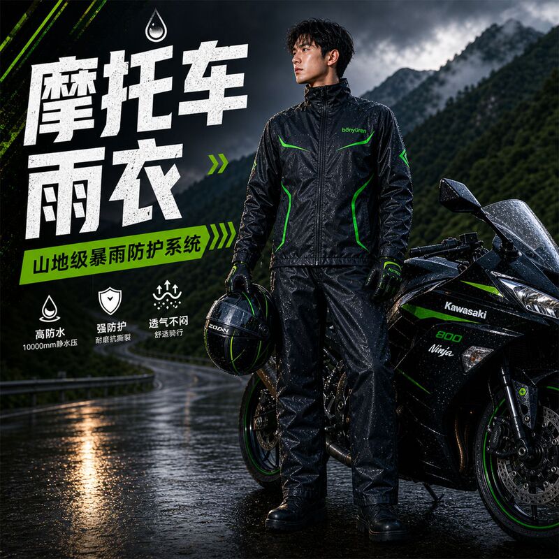 Spring Yarn Split Raincoat, Outdoor Cycling Thickened Wear-Resistant Storm-Proof Portable Unisex Cycling Clothing, Wholesale from Manufacturer Spring Yarn Split Raincoat, Outdoor Cycling Thickened Wear-Resistant Storm-Proof Portable Unisex Cycling Clothing, Wholesale from Manufacturer