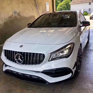 Подходит для Mercedes -Benz CLA Уровень W117 до и после сингла GT Single Barbar, вертикальная решетка переднего лица