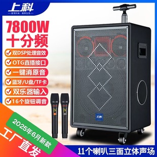 Professional Singing and Playing Musical Instrument Karaoke Live Broadcast Audio Outdoor Performance Square Dance Commercial Performance Conference Portable Desktop Speaker