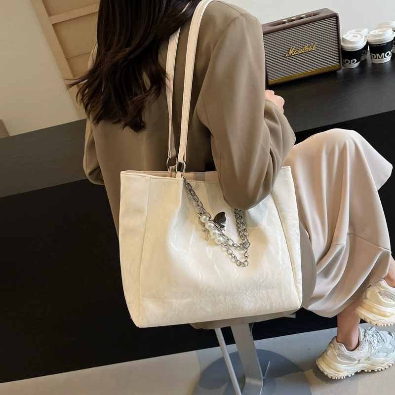 Capacious shoulder bag, summer one-shoulder bag, for students