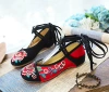 Dance shoes 2-25 black head with red color