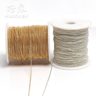 14K Gold-Filled Bead Chain, Bean Chain, Bracelet Necklace, Tassel Flash Chain Accessories, DIY Handmade Jewelry Accessories Material