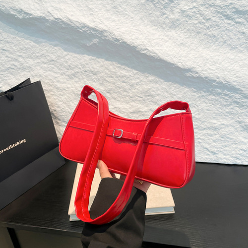 Ladie's Minimalist Handbag, Cute 2025 Spring Fashion Ins Casual Single Strap Bag for Women