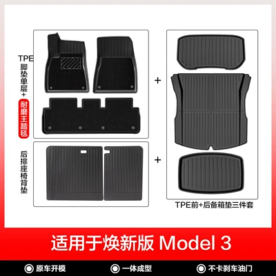 for the New Modely/3 Injection-Molded — Modelə uyğun ayaqaltı - new-model-3-double-layered-11-piece-set