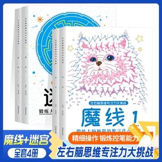 魔线迷宫左右脑思维专注力大挑战迷宫大冒险儿童全脑智力开发训练