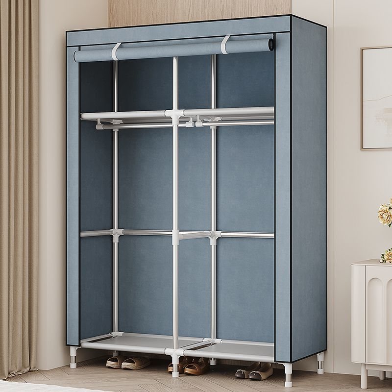 Simple Fabric Wardrobe for Home Bedroom, Sturdy and Durable Assembled Wardrobe for Rental Rooms, Floor-Standing Clothes Rack