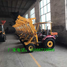 小型铲车装载机四驱液压推沙石土料机一系列车型长臂搬运机图片