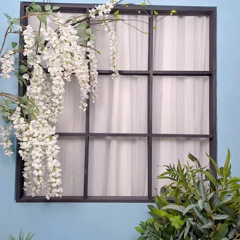 Cross-border hot-selling simulation wisteria albender bean flower artificial flowers hanging green plants home decoration wedding flowers 3