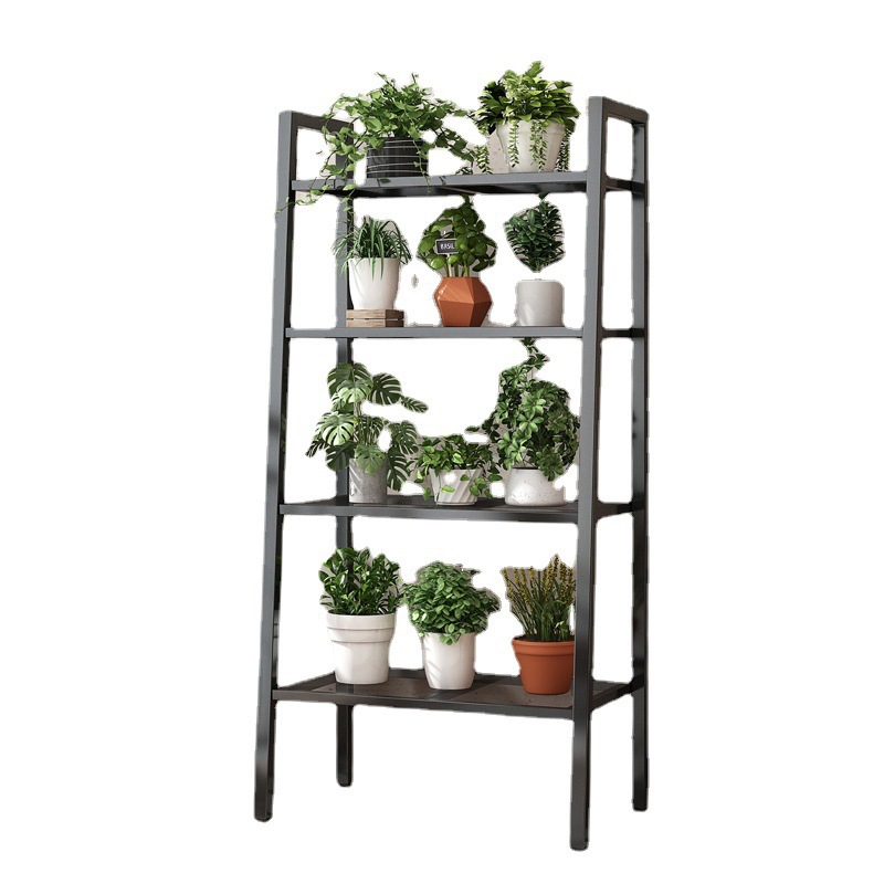 Estante de La Flor Nórdico hogar balcón piso de almacenamiento rack de hierro sala de estar simple maceta multi-capa suculenta rack image 5