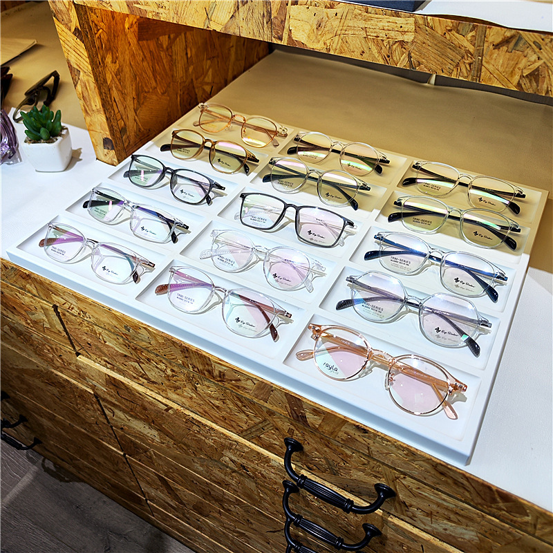 Tray for Glasses, Multi-grids Live Broadcast Shelf Tray Display, Empty Plate Mirror Display, Shooting, Sunglasses Display Props Tray for Glasses, Multi-grids Live Broadcast Shelf Tray Display, Empty Plate Mirror Display, Shooting, Sunglasses Display Props