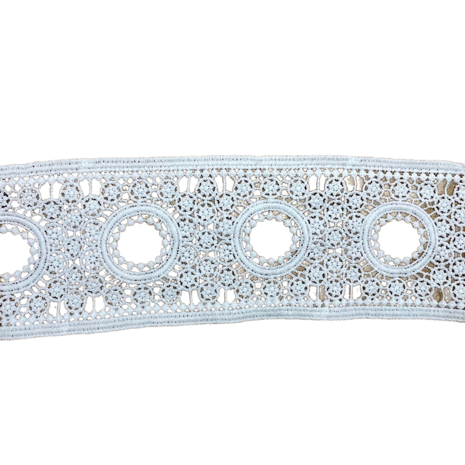 Cuello de encaje soluble en agua poliéster brillante bordado estereoscópico agujero bordado falso cuello de encaje accesorios de ropa