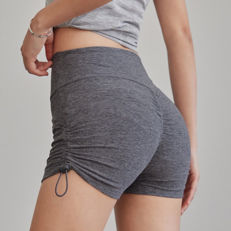 Cross-Border Running Training Fitness Yoga Sports Shorts for Women, Summer Anti-Exposure High-Waisted Butt-Lifting Hot Pants Wholesale
