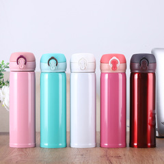 New 304 stainless steel bouncing thermos cup double-layer vacuum bouncing cup advertising gift cup customized logo wholesale