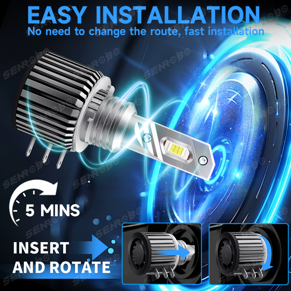 H15 lámpara de coche directamente enchufada en una decodificación de explorador afilado Golf Tuan descubierto Shenhang automóvil faro LED image 5