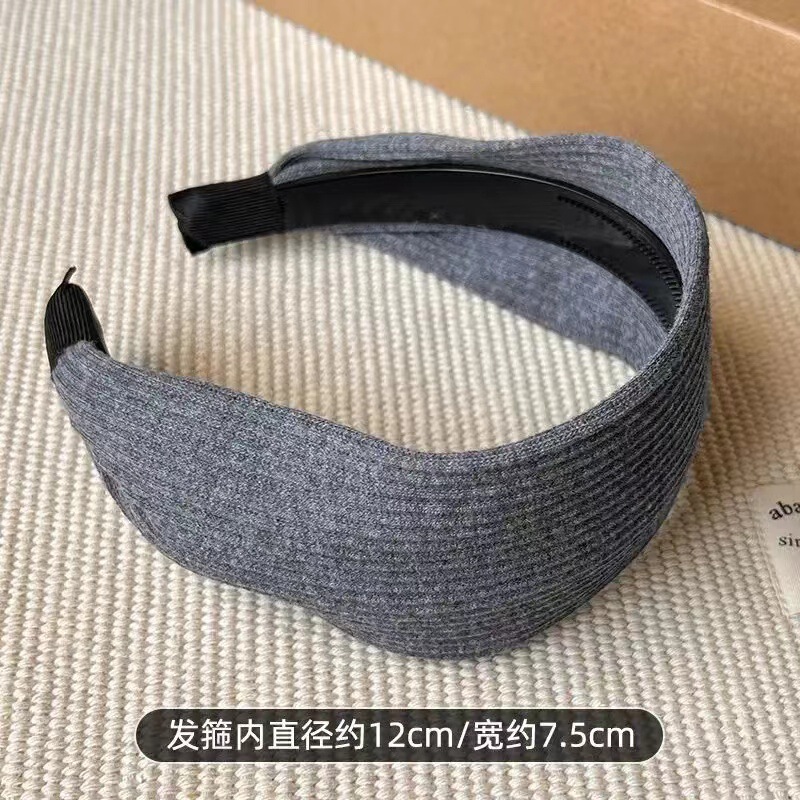 髪の継ぎ目をカバーするレトロなニットピットストリップの幅広ヘッドバンド、頭頂部を高めるヘッドバンド、滑り止めヘアバンド、ヘアバンド、ヘアアクセサリー|undefined