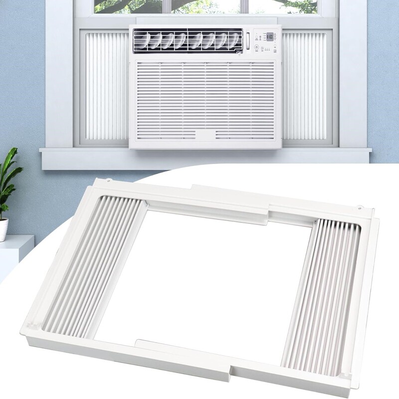 Portable Window Air Conditioner Window Unit Air Conditioner Mobile Air Conditioner Retractable Adjustable Louver Window Insulation Windproof Sealing Board