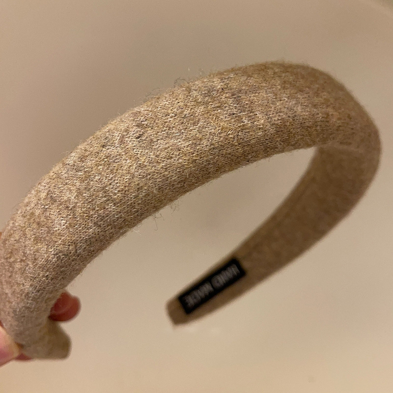 Otoño y invierno Meilade coreano retro estricto esponja cabeza de banda nueva variedad de terciopelo alto cráneo ancho banda de cabello mayorista