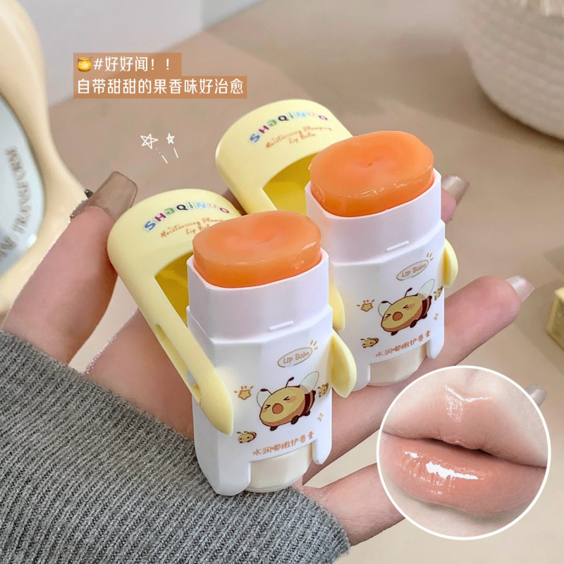 SHAQINUO delicado agua tierna batería labial hidratante invierno anti-seco agrietamiento batería labial incolora para estudiantes image 5