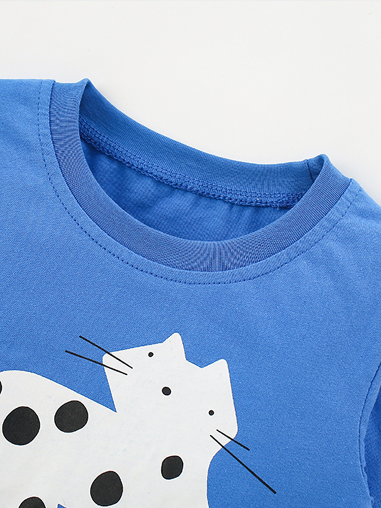 Malwee transfronterizo camiseta de niño otoño y invierno nuevo estilo europeo y americano de niños de cuello redondo camiseta de manga larga camiseta de base para niños
