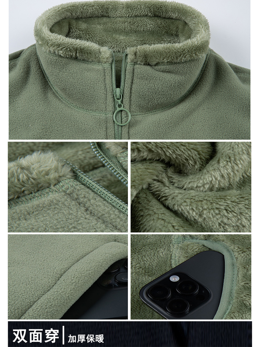 Invierno de alta gama cross-border chaqueta sin mangas chaleco deportivo al aire libre clip de caballo rojo reunión anual de lana chaleco de herramienta personalizado