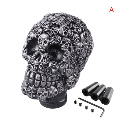 Cab and accessories knob, personalized skull-shaped gear - full-face-skull