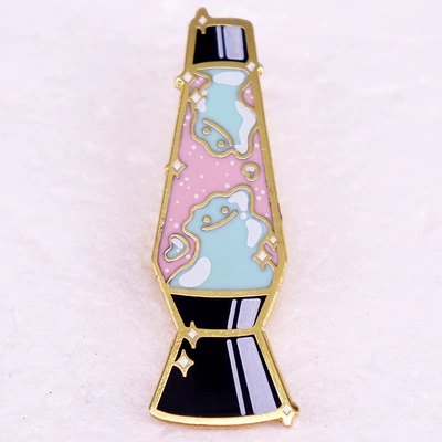 Variety monster lava lamp enamel pin cute cartoon metal badge (Yaxa sancaqları) - gold-d02-01-c01a-6-3-3