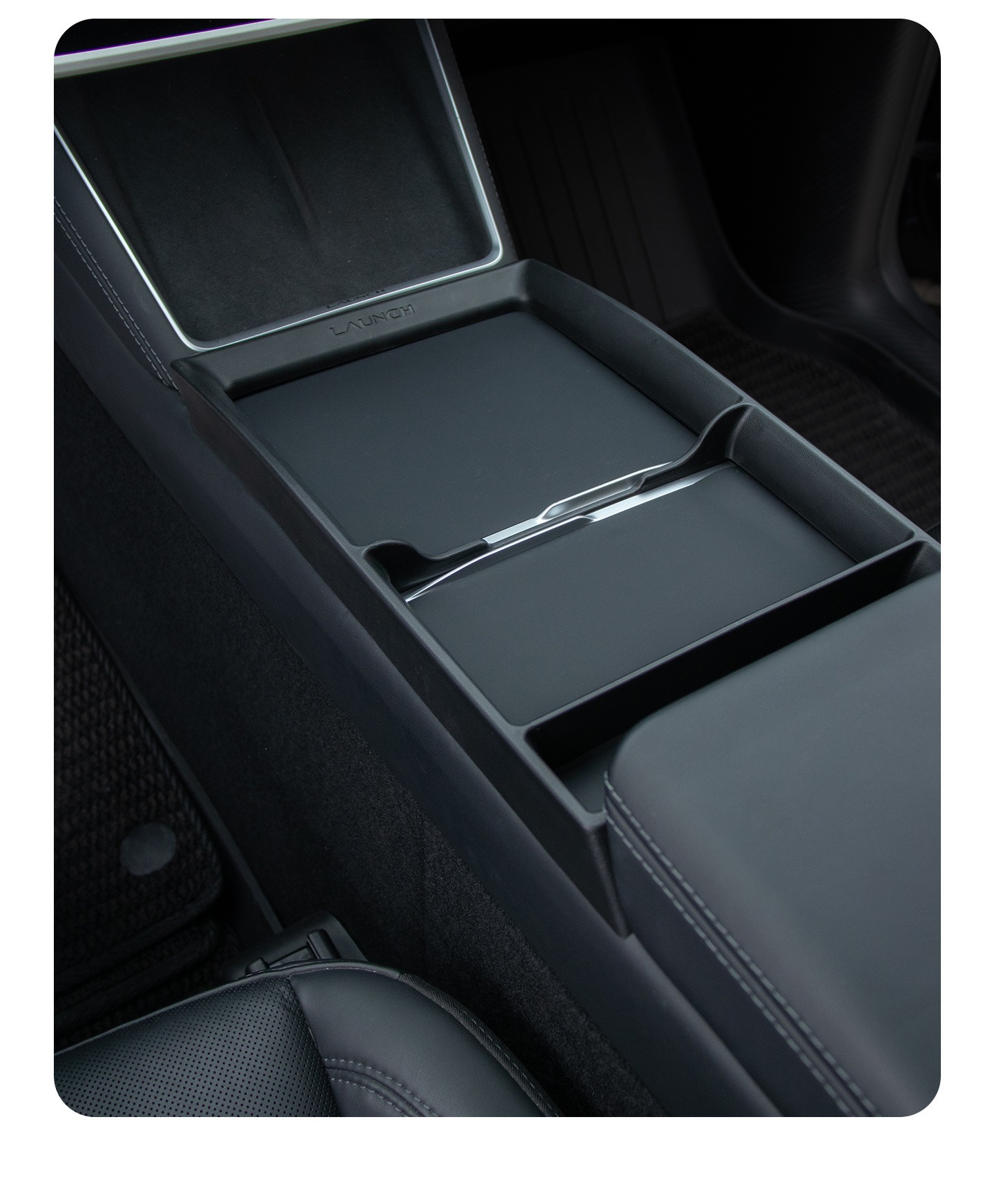 Suitable for Tesla center console storage rack, new version Model 3/Y/YL storage box, armrest box, storage box accessories