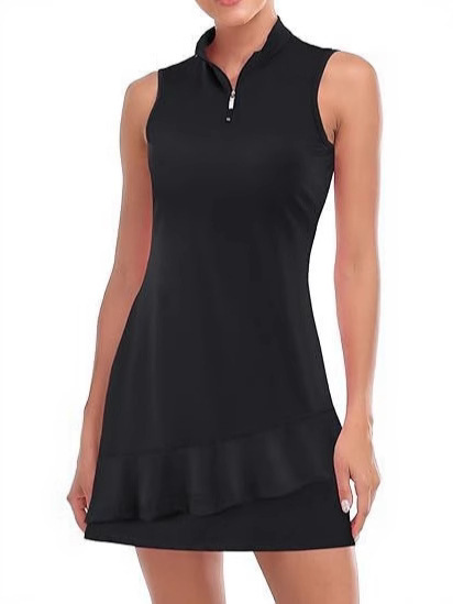 Amazon 2025 Summer Women's Tennis Clothing Golf Clothing Built-In Shorts and Sports Training Sleeveless Training Clothing
