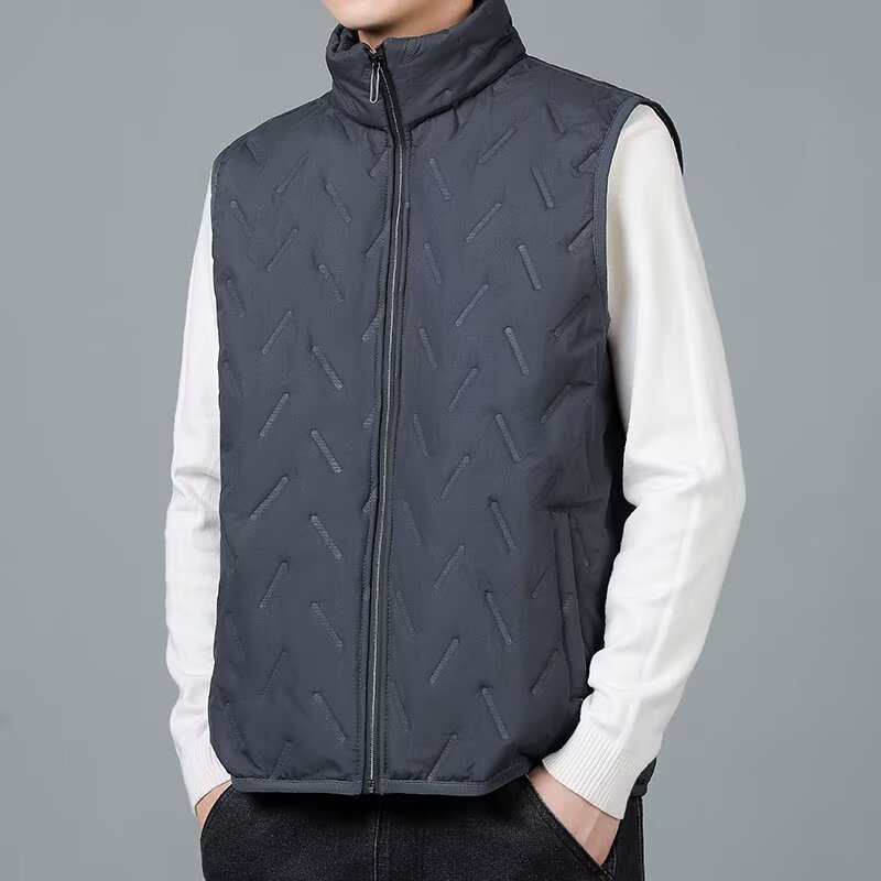 Camisas menos ropa de grafeno chaleco de hombre otoño y invierno nuevo tipo de camiseta de cordero grueso calentamiento sin mangas camiseta de hombro