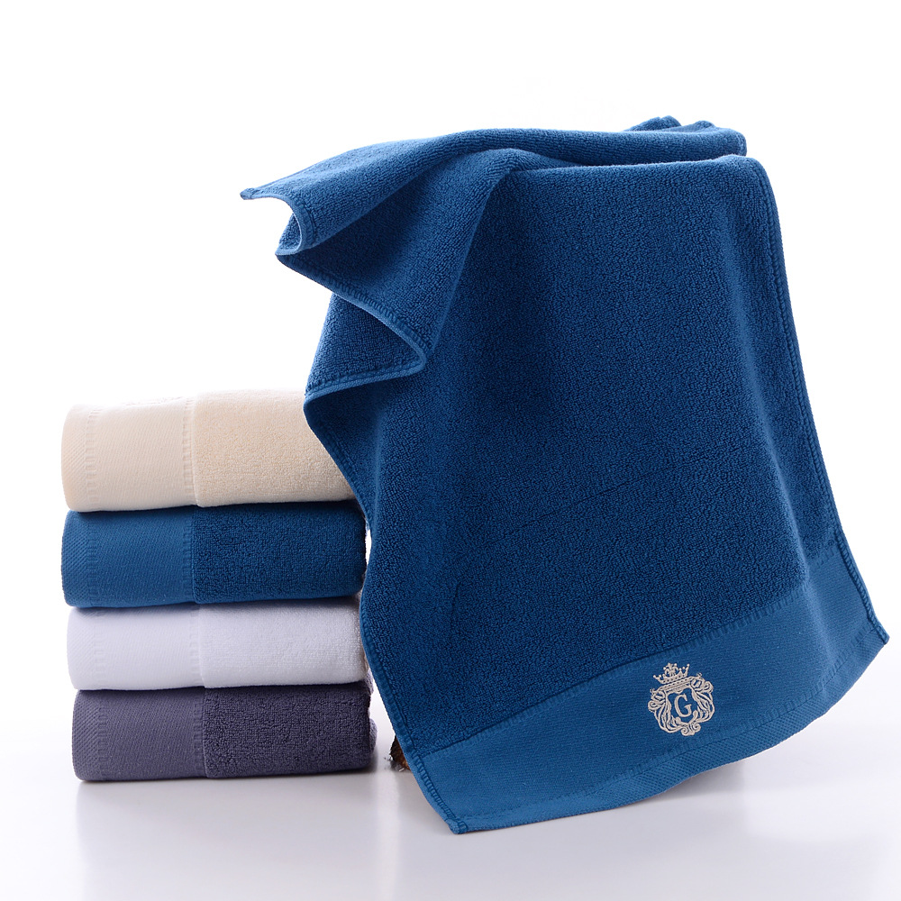 All-cotton thickened soft household face towel, customizable embroidery and printing logo employee welfare advertising gift towel
