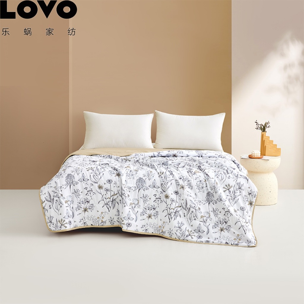 罗莱LOVO乐蜗家纺床上夏被空调被可水洗批发繁花摇曳凉爽透气