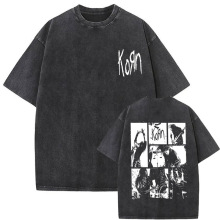 MetalVintageWashedKornRockPrintAlternativeBandNuNew