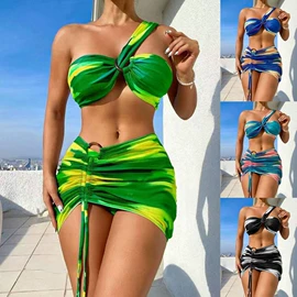 比基尼;连体泳衣;三件套泳装