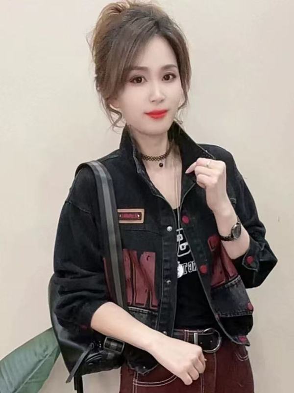 时尚休闲短外套女士2025春季新款小个子气质炸街宽松百搭夹克上衣|undefined