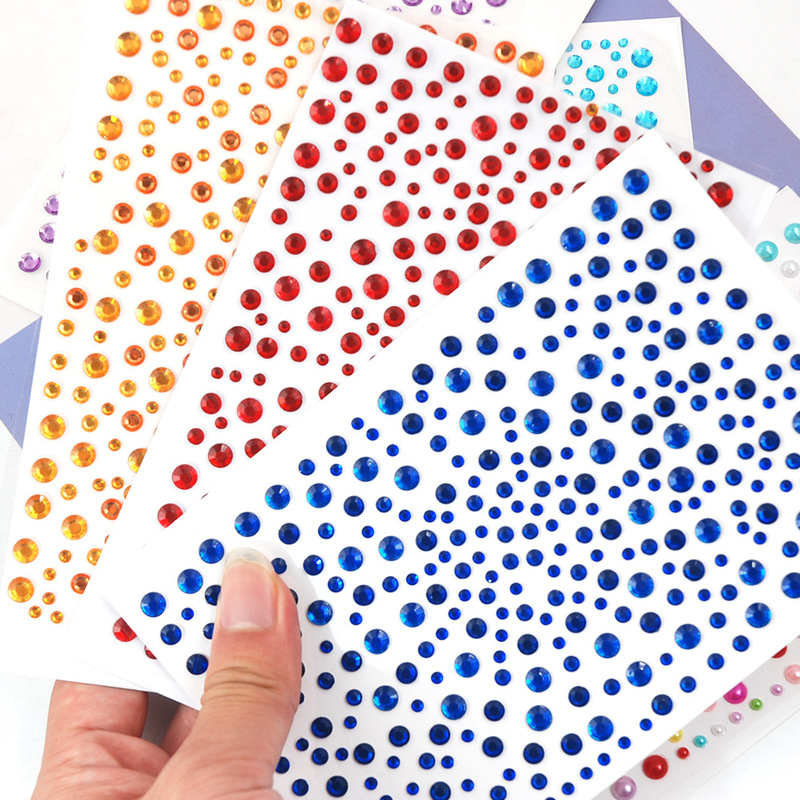 Self-adhesive Diamond Sticker DIY Acrylic Mini Eyebrow Sticker Tears Mole Makeup Stars Diamond Sticker Eye Makeup Face Sticker Diamond