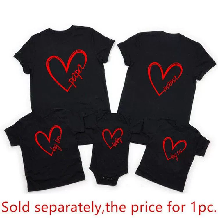 Бесплатная доставка чистого хлопка Ebay Amazon ins AliExpress papa mama love печать английской буквы