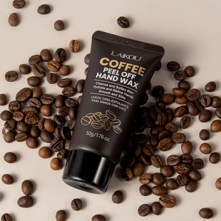 Cross-Border Laikou New Coffee Peel Hand Wax 50g Keratin Hydrating and Moisturizing Fda Skin Care Product English Packaging