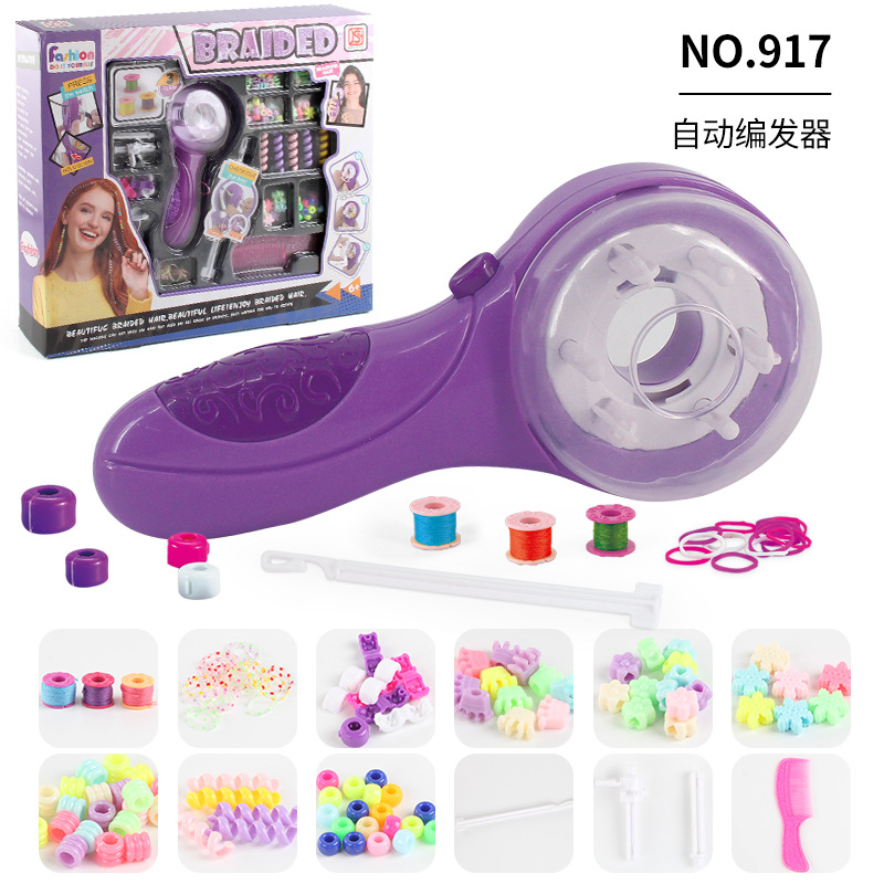 Herramienta para Trenzar el Cabello, Popular en TikTok, para Niñas, Trenzadora Automática de Cabello, Juego de Accesorios para el Cabello, Juguete de Maquillaje DIY