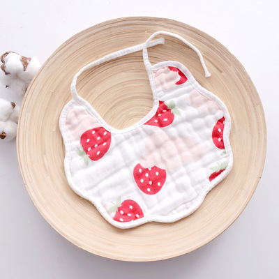 Place of Origin Source of goods baby Saliva towel 8 Gauze baby Bib Snaps children Bibs Supplies