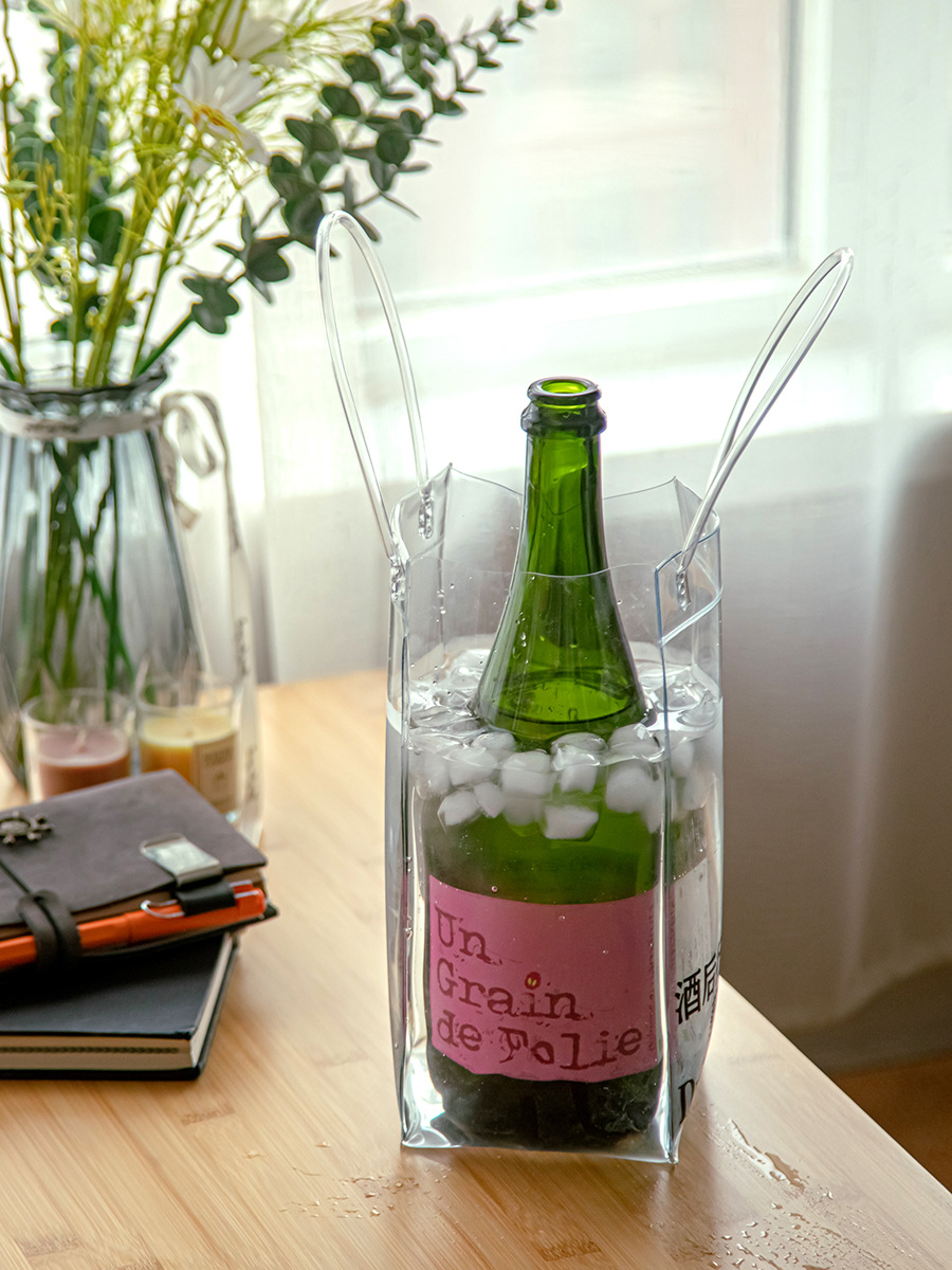 5ZV7批發PVC材質冰桶戶外居家冰酒可加冰塊便攜防水耐磨時尚冰袋