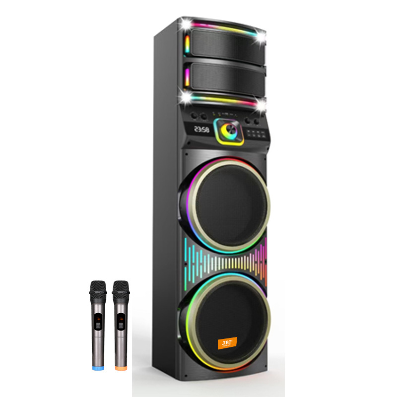 JBI - 1217 altavoz de fiesta LED madera alta potencia altavoz de sonido al aire libre