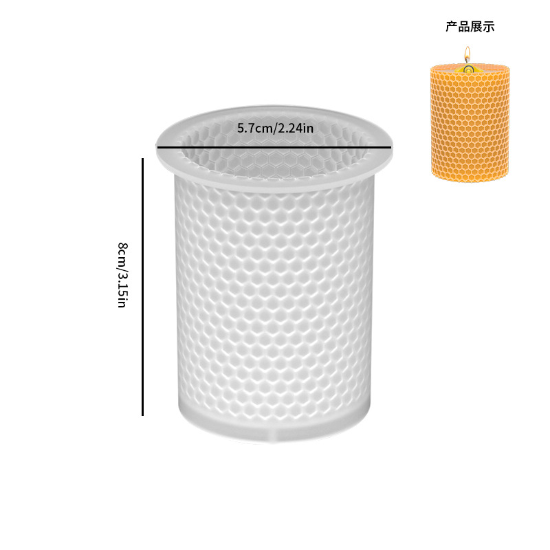 Jiaxian DIY cristal epoxi resina molde múltiple abeja panal vela molde de silicona yeso