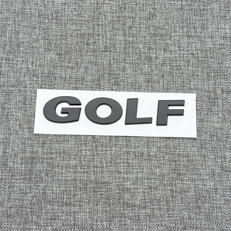 Suitable for Volkswagen Golf 4, 5, Golf 6, 7, 7.5 Generation Car Logo Modification, Front and Rear Logo, Tail Logo with English Letters