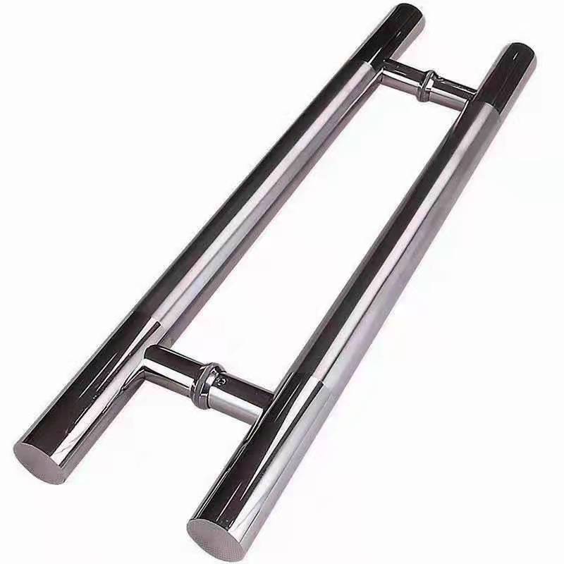 Manija de la puerta de vidrio fábrica al por mayor nuevo tubo redondo chino puerta de madera manija de la puerta de acero inoxidable manija de la puerta de lujo Luz image 9