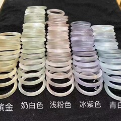 白月光女款冰透猫眼石银手镯女士高冰香槟金色美人镯渐变猫眼手镯
