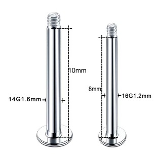 Stainless Steel Accessories Lip Nail Lip Ring Tongue Nail Earring Replacement Rod Factory Direct Wholesale