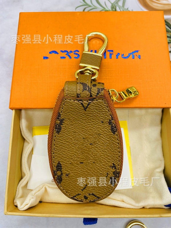 노란꽃 열쇠가방 [원형]