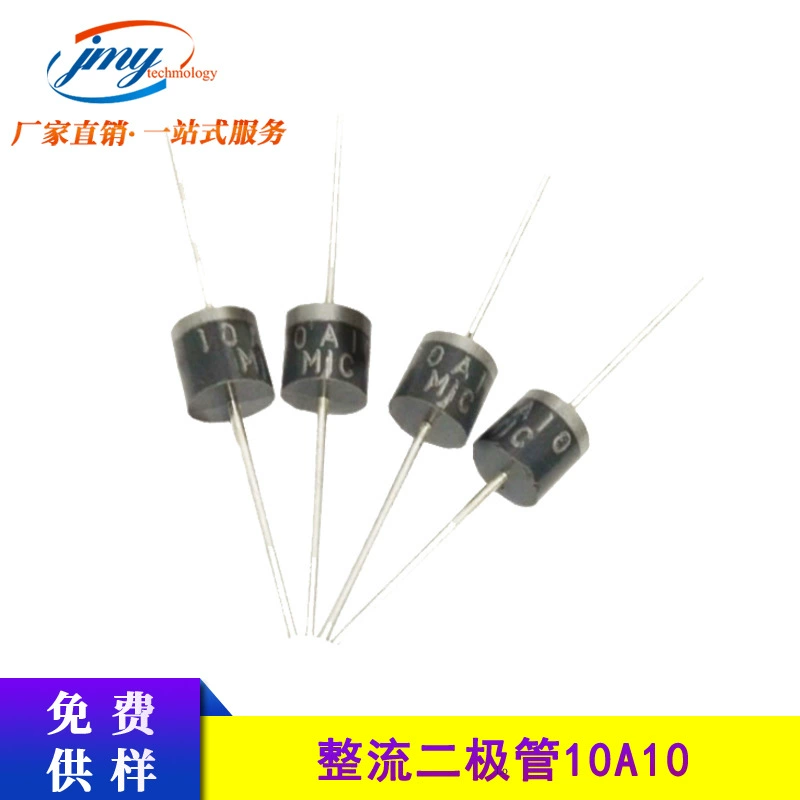 Выпрямительный диод 10A10 R-6 пакет прямой штекер выпрямительный диод из стекловолокна оплетка 1000 В в наличии