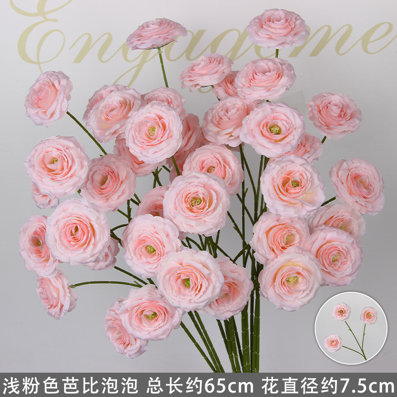 Flor de boda rosa imitación flor de seda flor de decoración floral sala de bodas floral hogar ramo único camino de introducción de flores