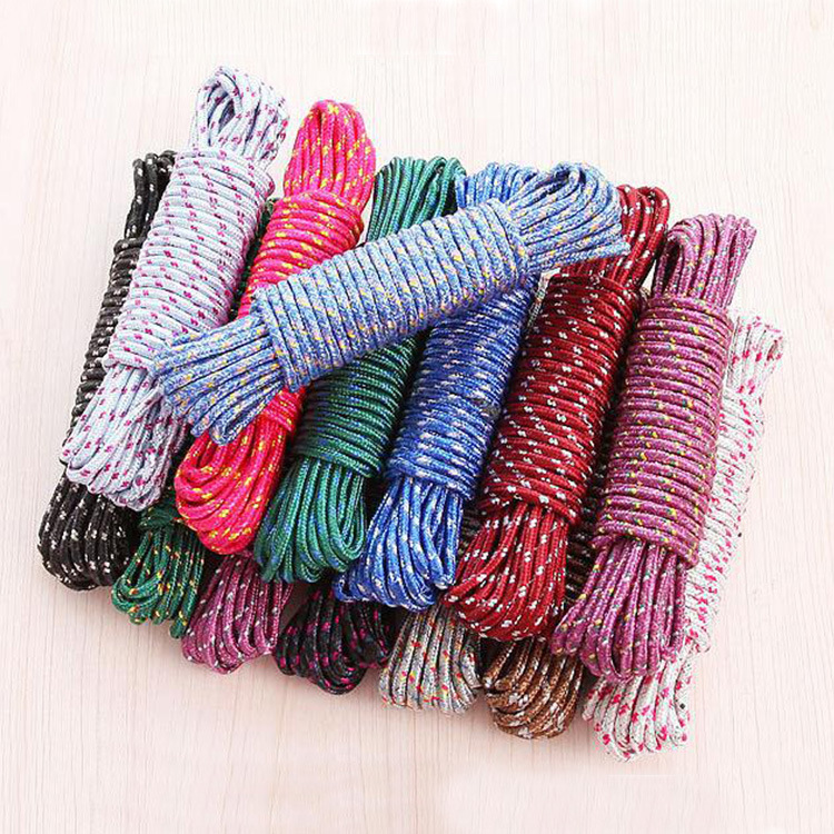 Thickened Clothesline Nylon Wind and Skid Clothesline Clothes Drying Outdoor Air a Quilt Rope 10-Type OPP Bag